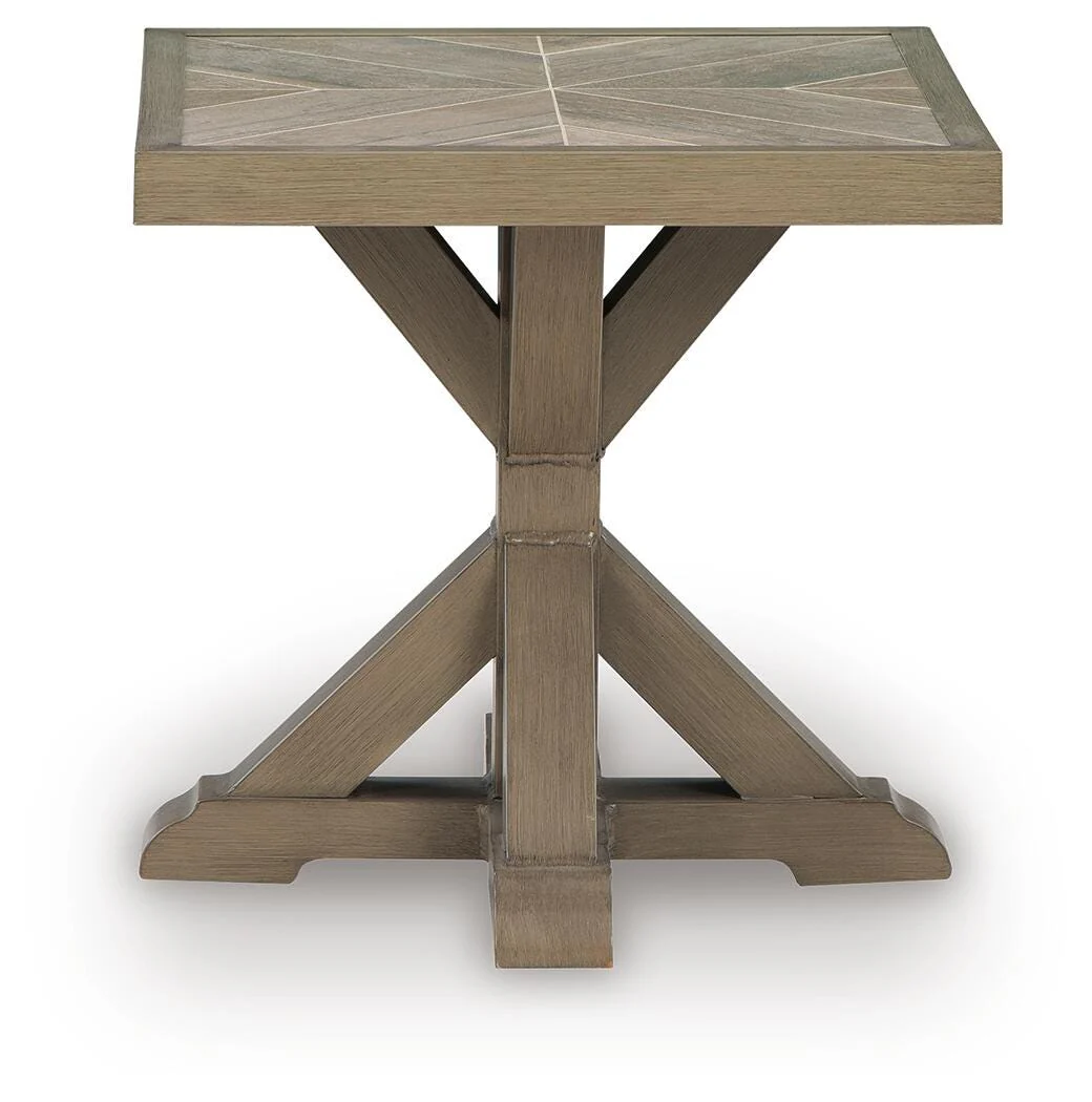 Laguna Heights Beige Outdoor End Table - Image 3