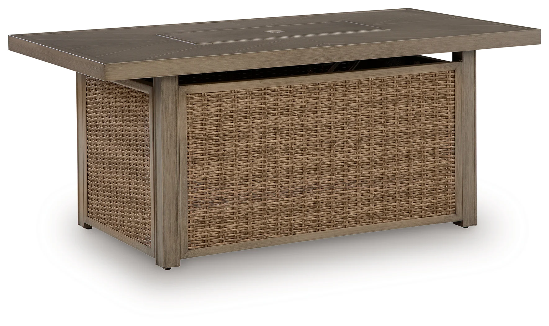 Laguna Heights Beige Outdoor Fire Pit Table - Image 2