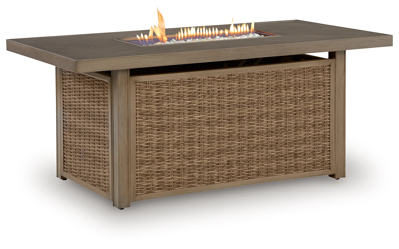 Laguna Heights Beige Outdoor Fire Pit Table - Image 3
