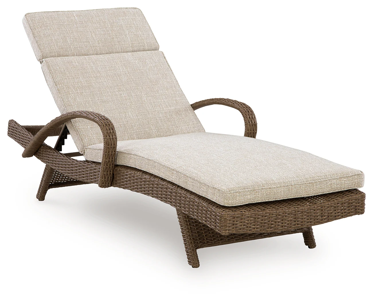 Laguna Heights Beige Chaise Lounge with Cushion - Image 2