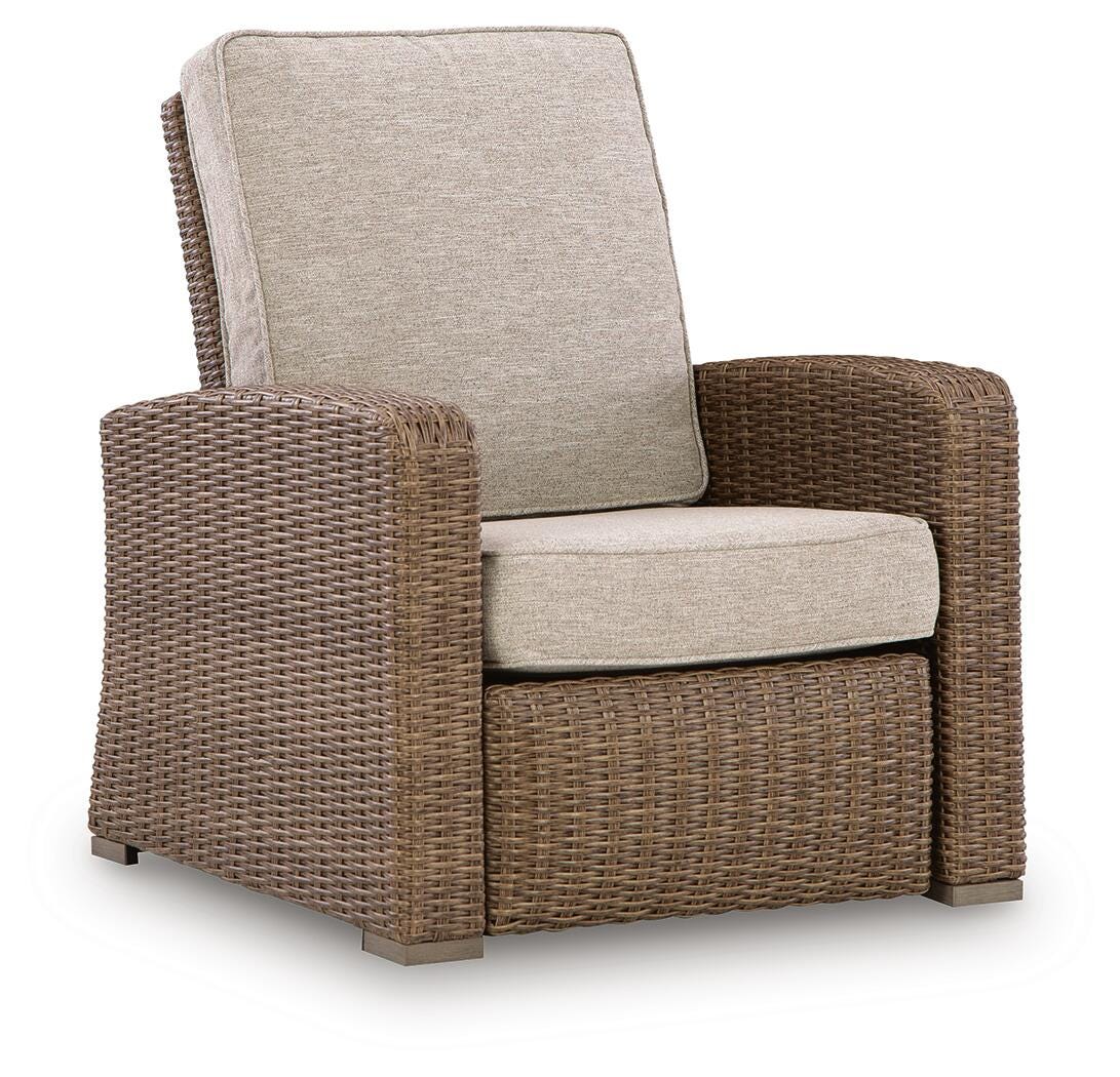 Laguna Heights Beige Outdoor Recliner - Image 2
