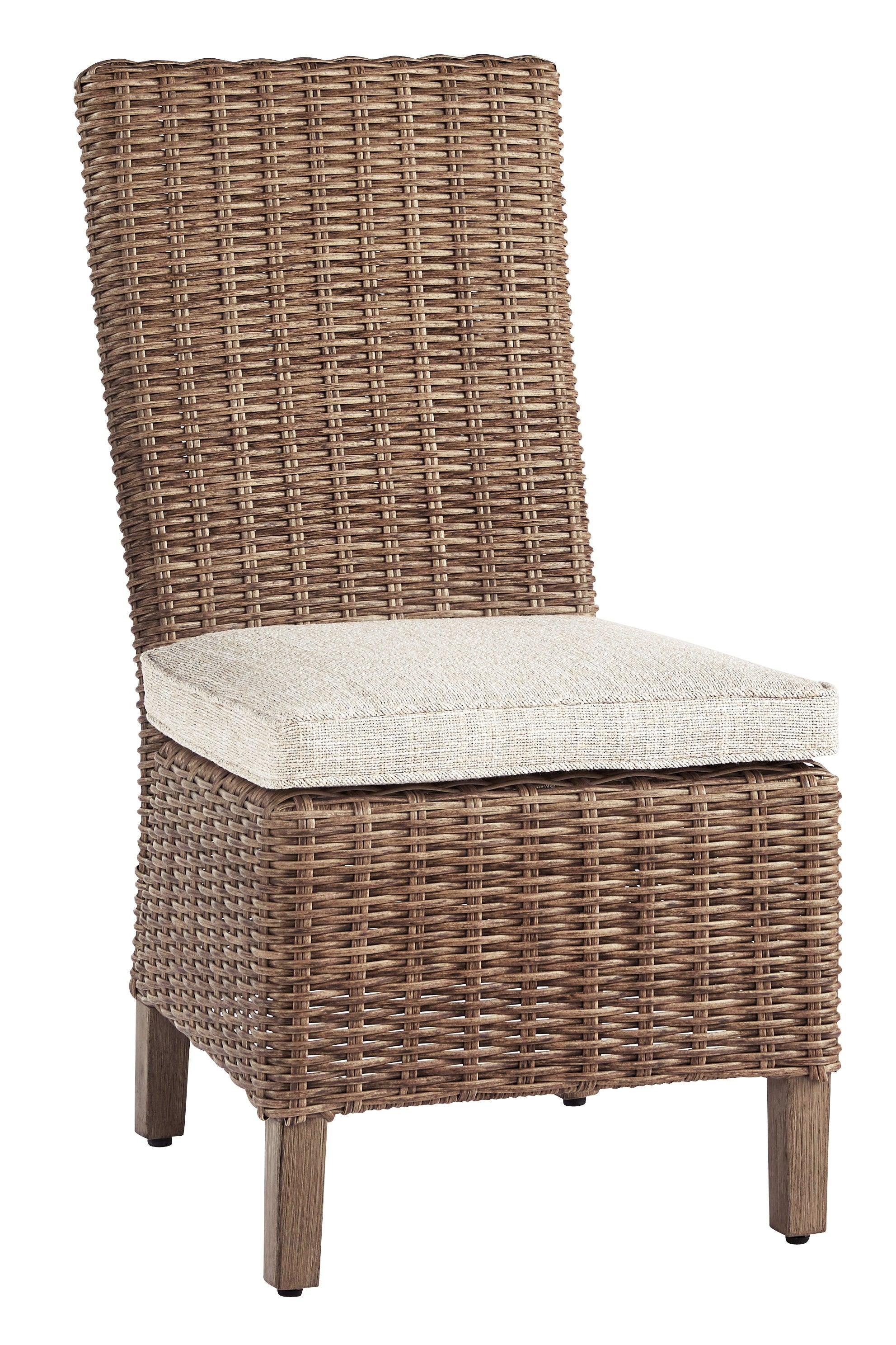Beachcroft Beige Side Chair With Cushion (Set of 2) - Image 2