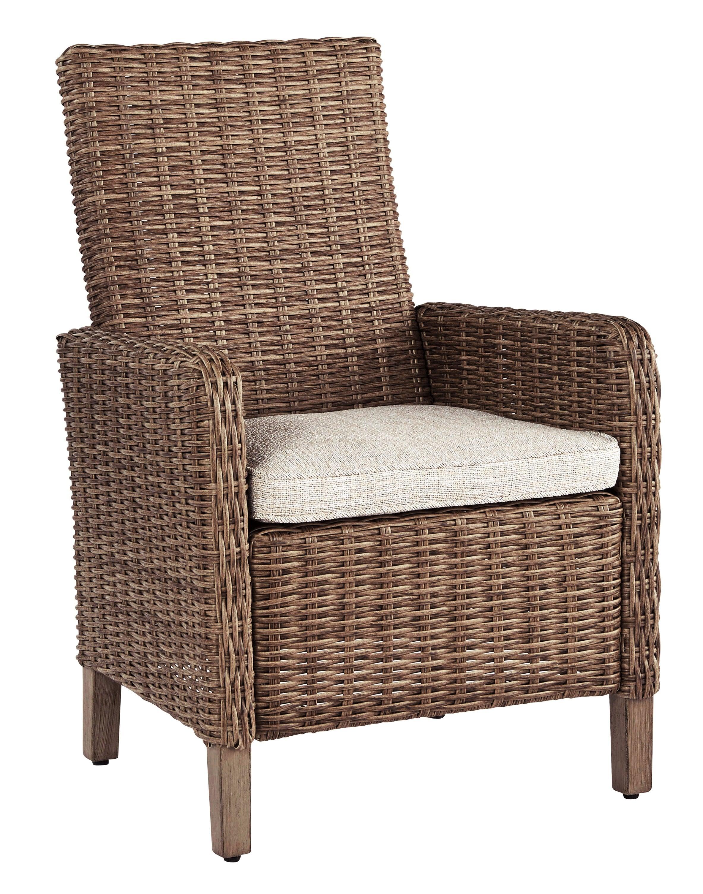 Beachcroft Beige Arm Chair With Cushion (Set of 2) - Image 2