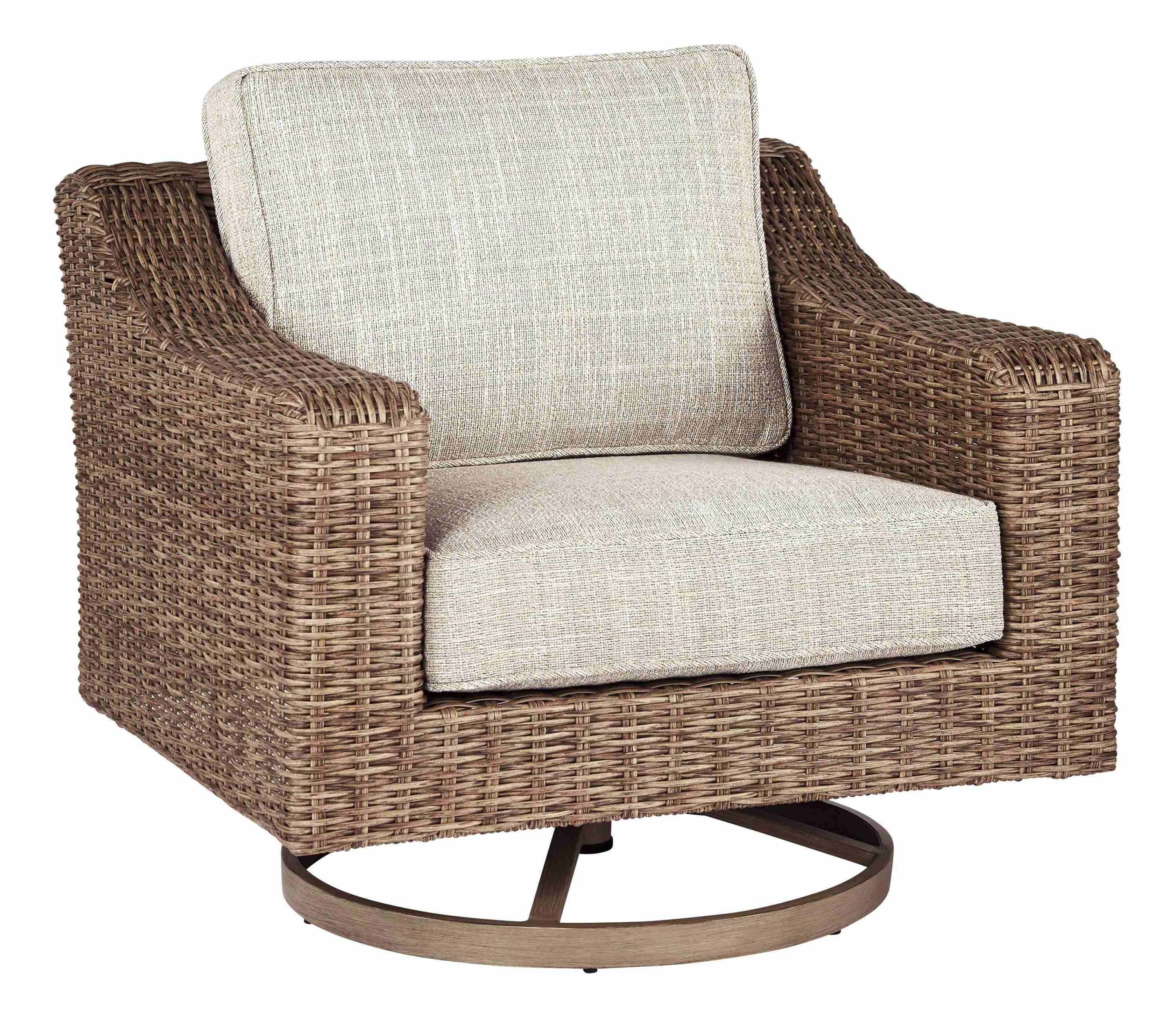 Beachcroft Beige Swivel Lounge Chair - Image 2