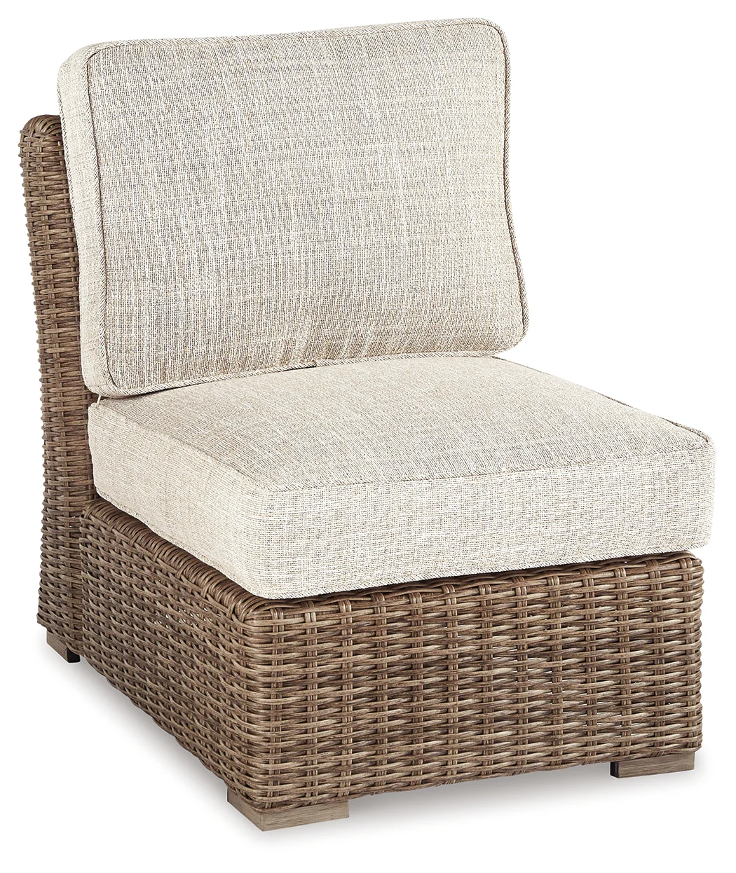 Beachcroft Beige Armless Chair With Cushion - Image 2