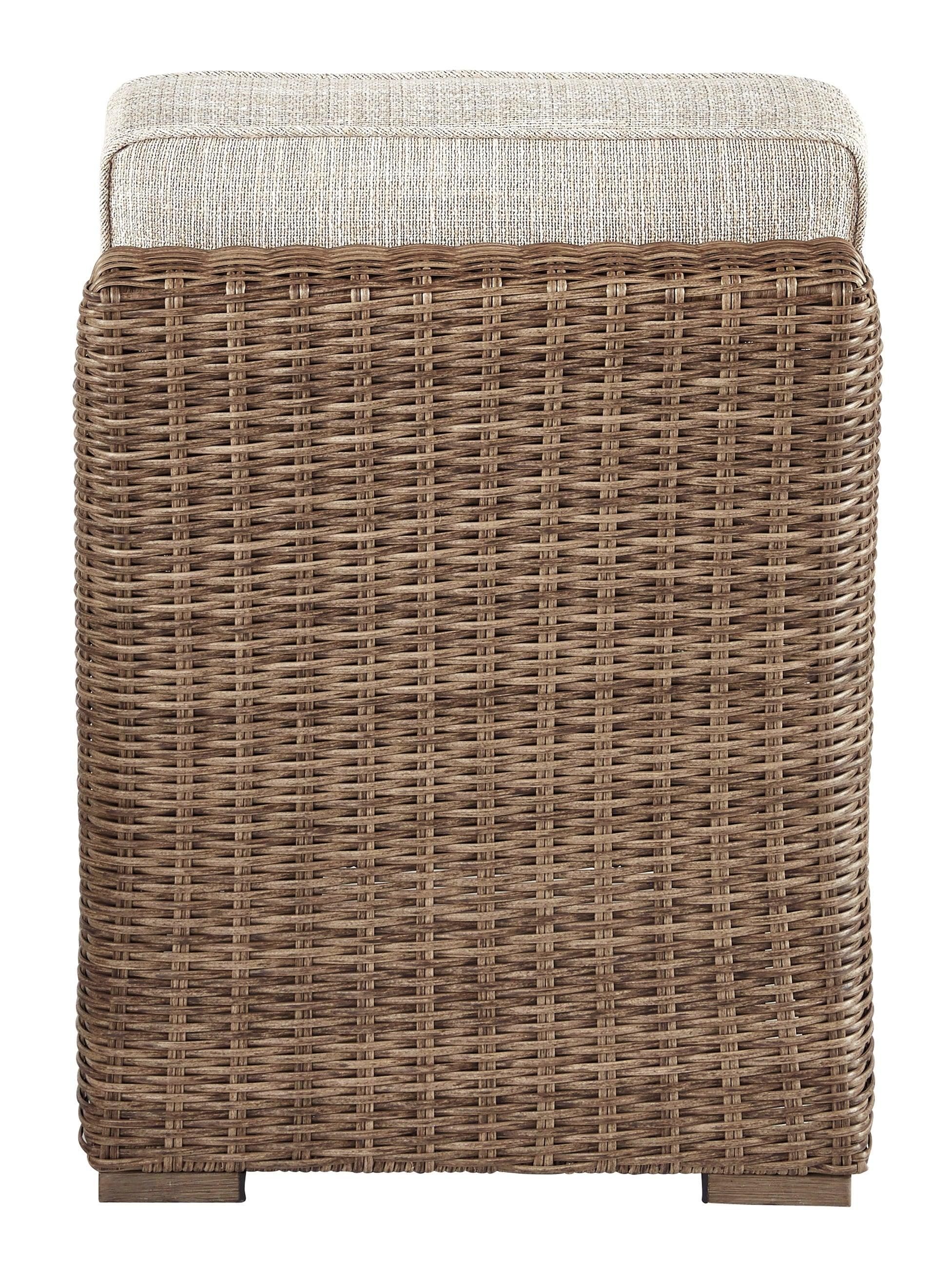 Beachcroft Beige Armless Chair With Cushion - Image 3