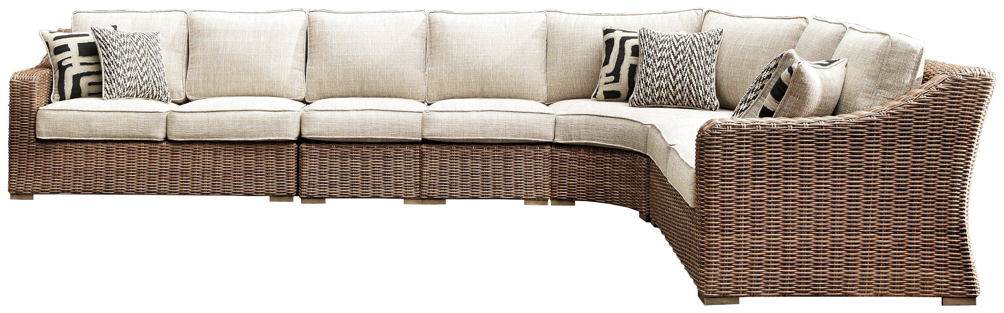 Beachcroft Beige 5-Piece Outdoor Seating Set - Image 2