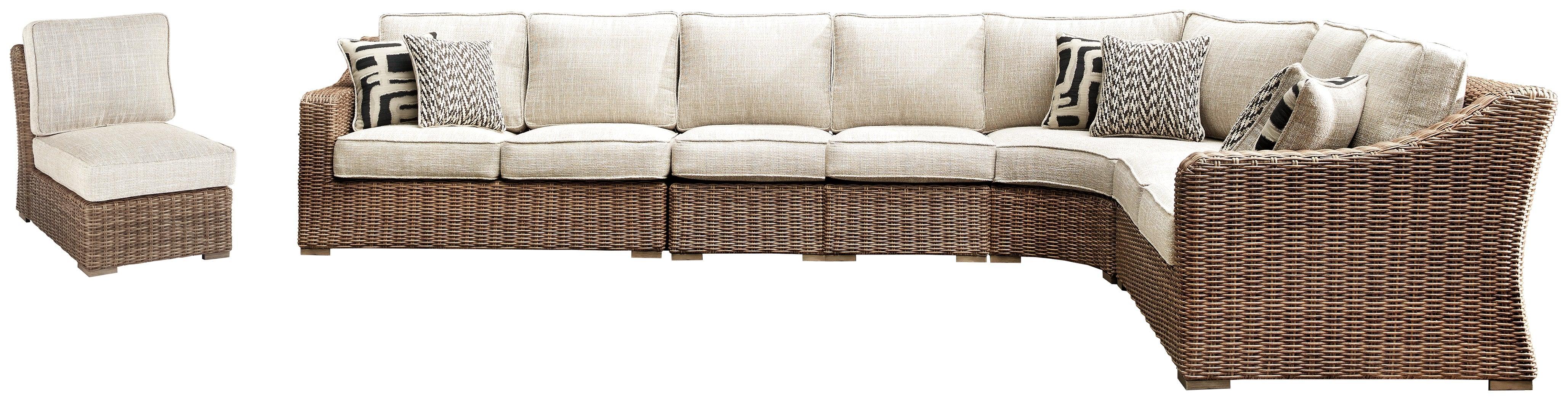 Beachcroft Beige 6-Piece Outdoor Seating Set - Image 2