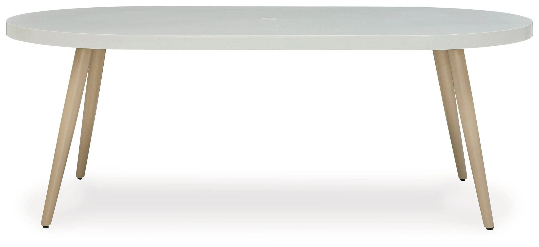 Seton Creek White Outdoor Dining Table - Image 3