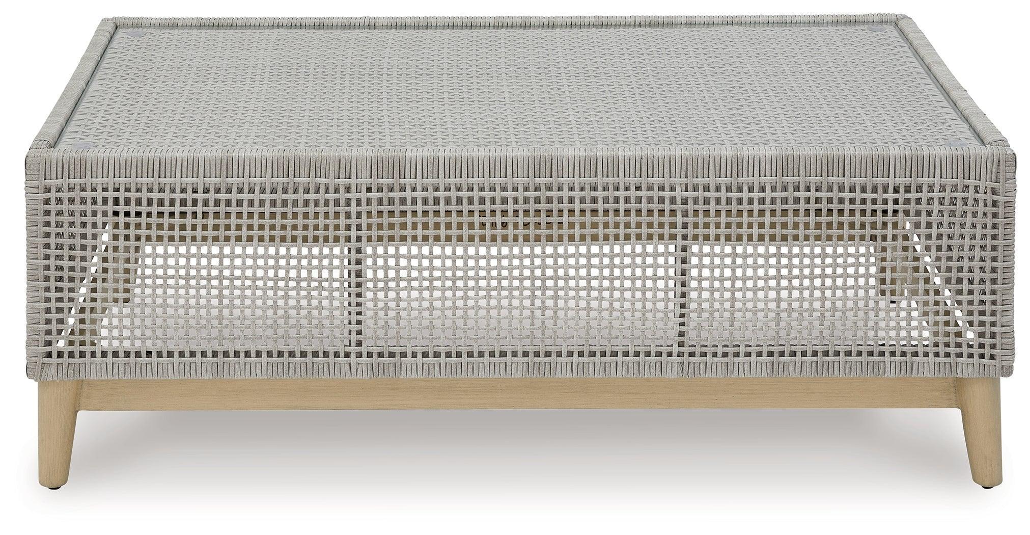 Seton Creek Gray Outdoor Coffee Table - Image 3