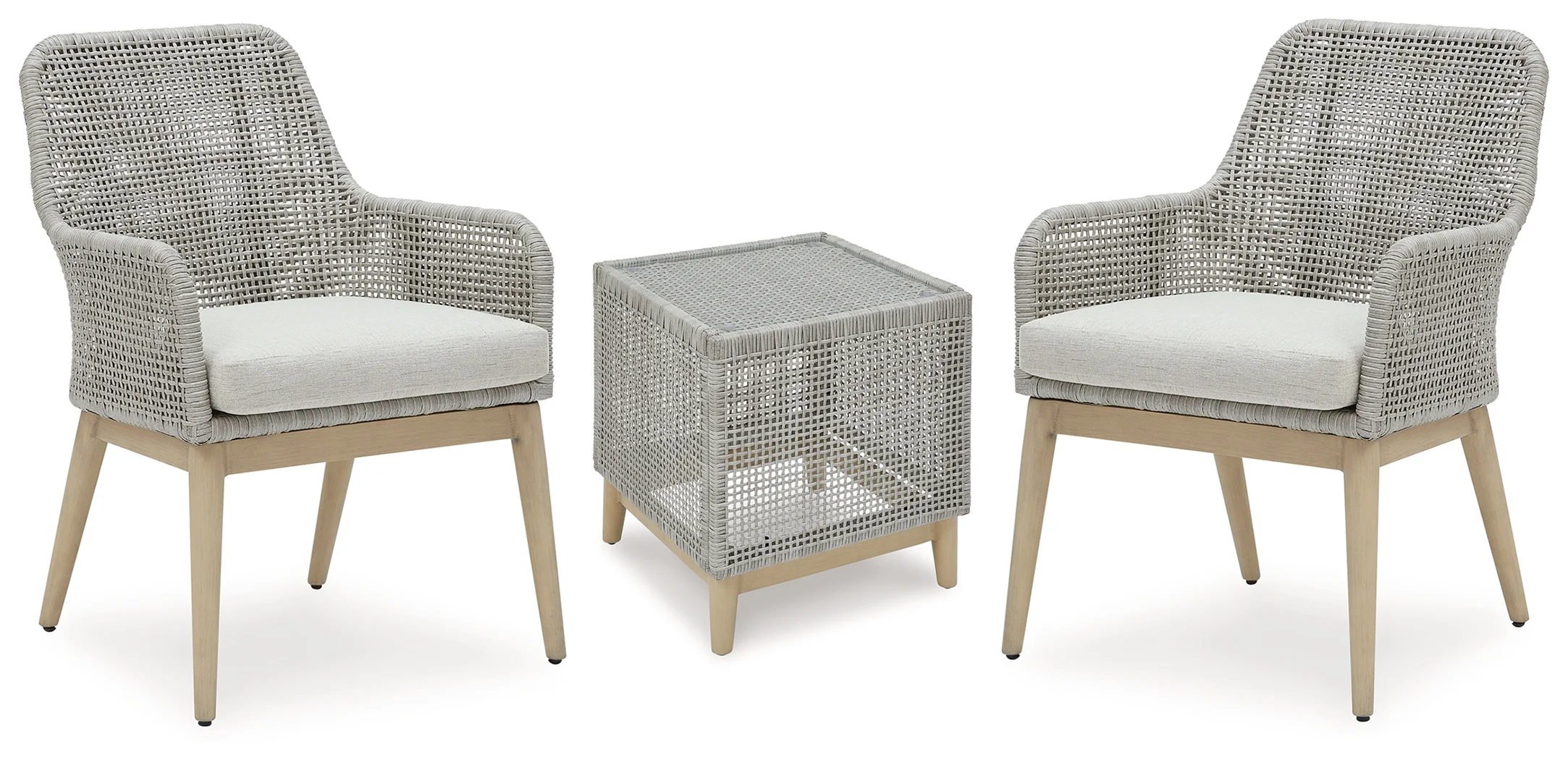 Seton Gray Creek 2 Outdoor Chairs with End Table - Image 2