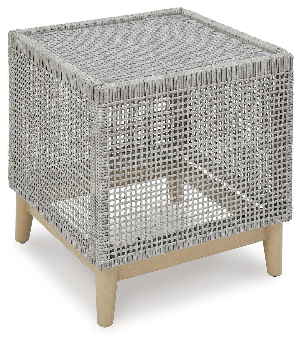 Seton Creek Gray Outdoor End Table - Image 2