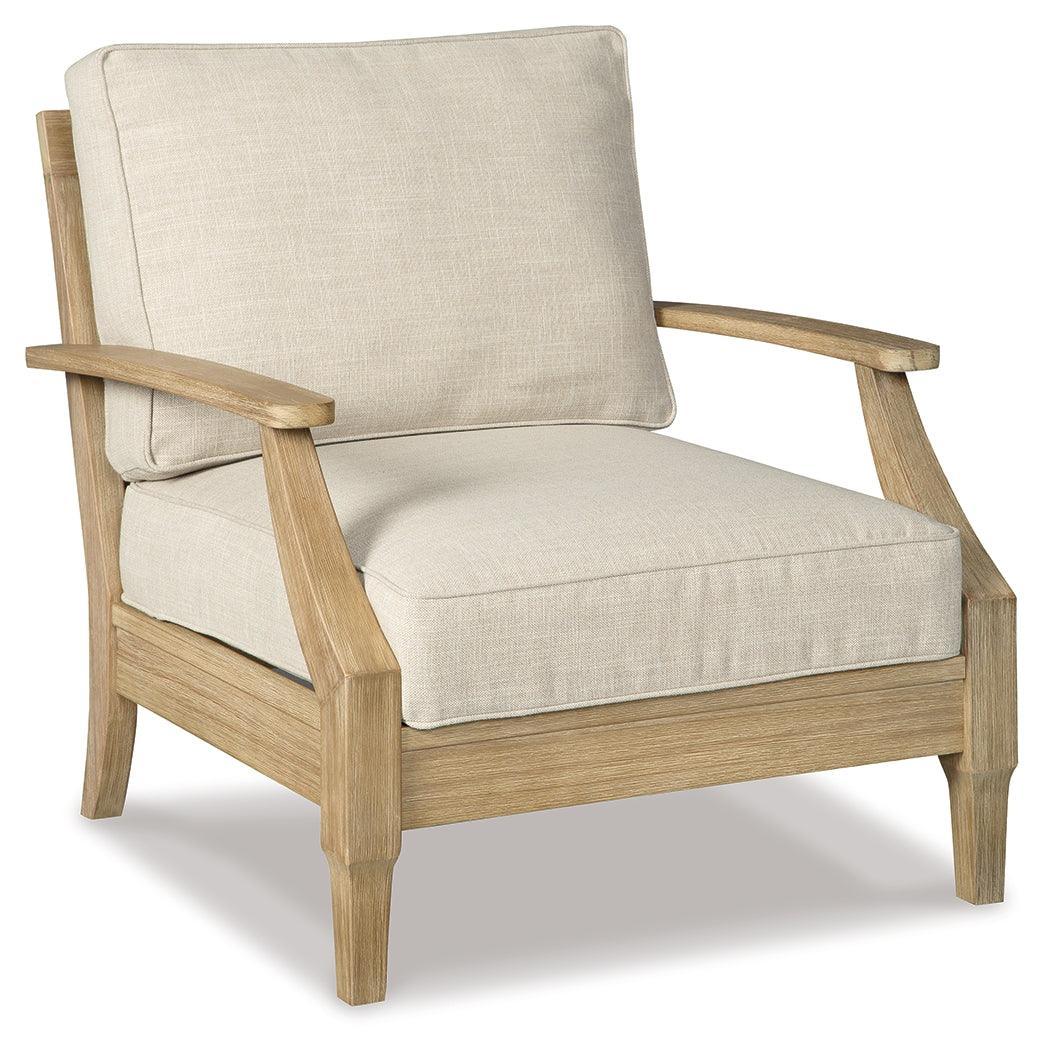 Clare View Beige Lounge Chair With Cushion - Image 2
