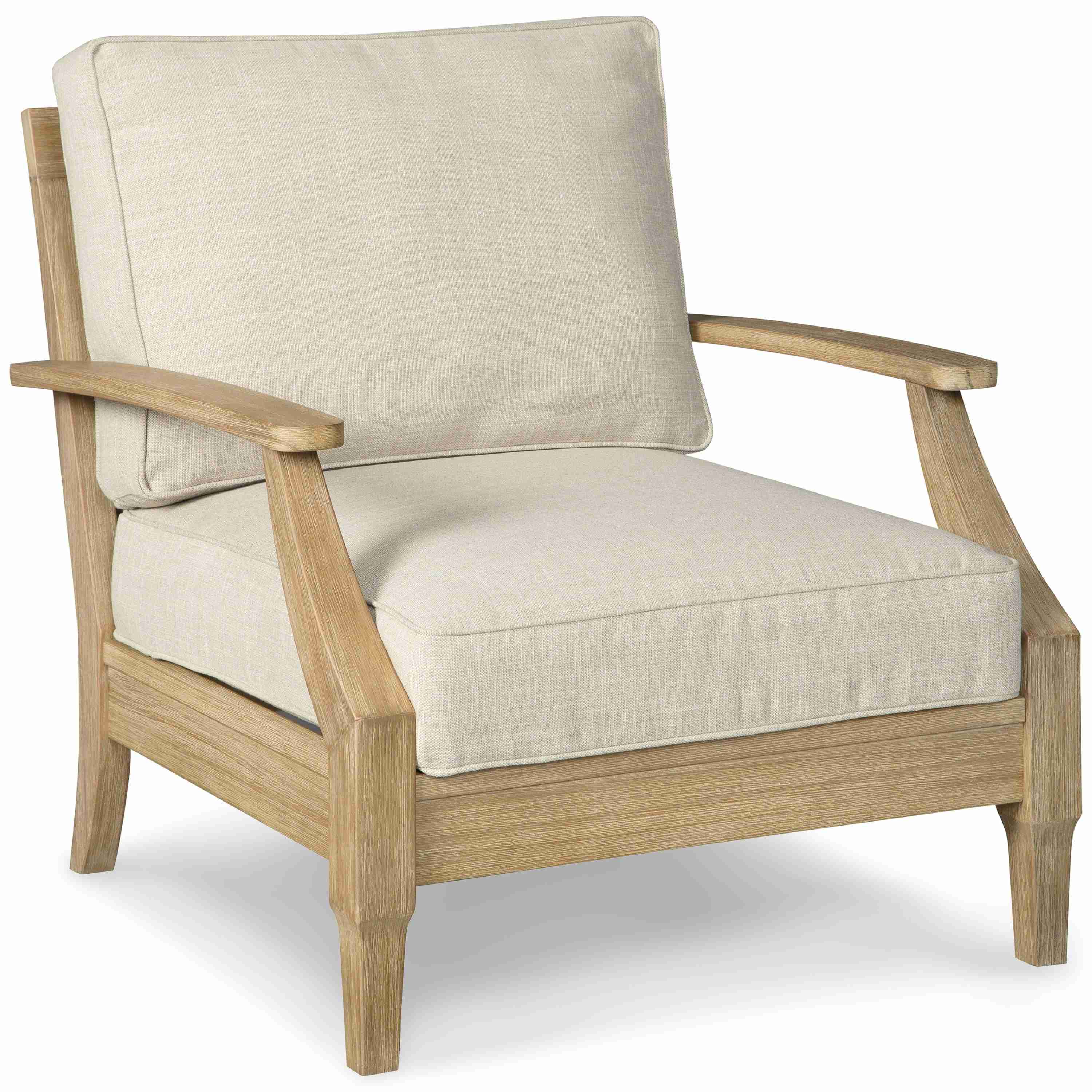 Clare View Beige Lounge Chair With Cushion - Image 3