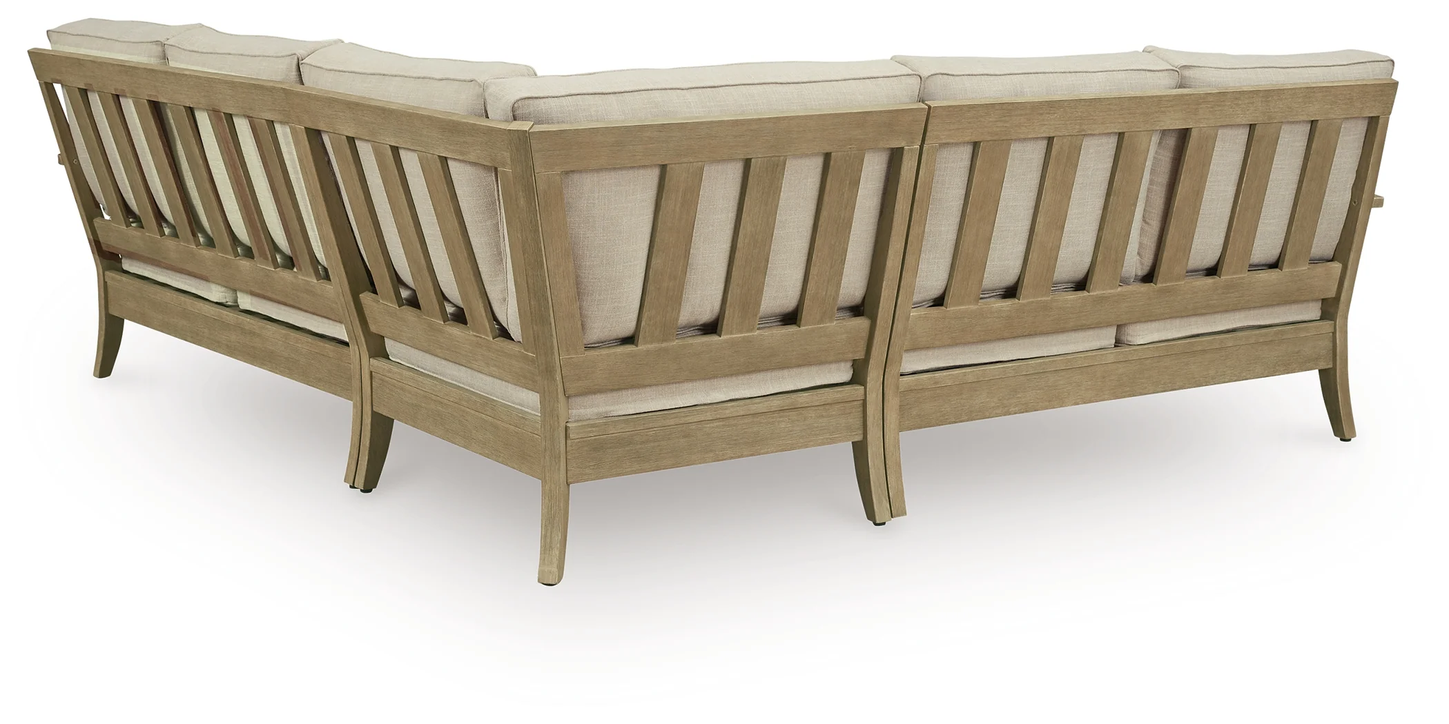 Clare View Beige 3-Piece Outdoor Sectional - Image 3
