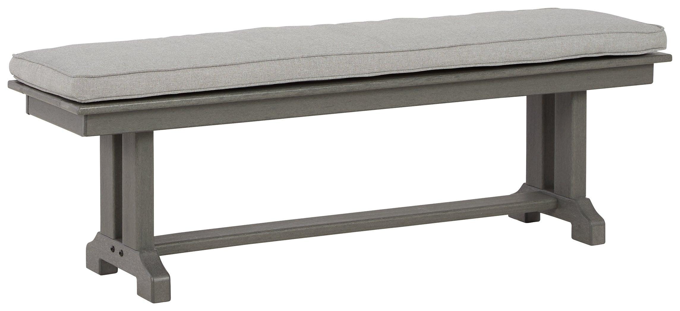 Visola Gray Bench With Cushion - Image 2