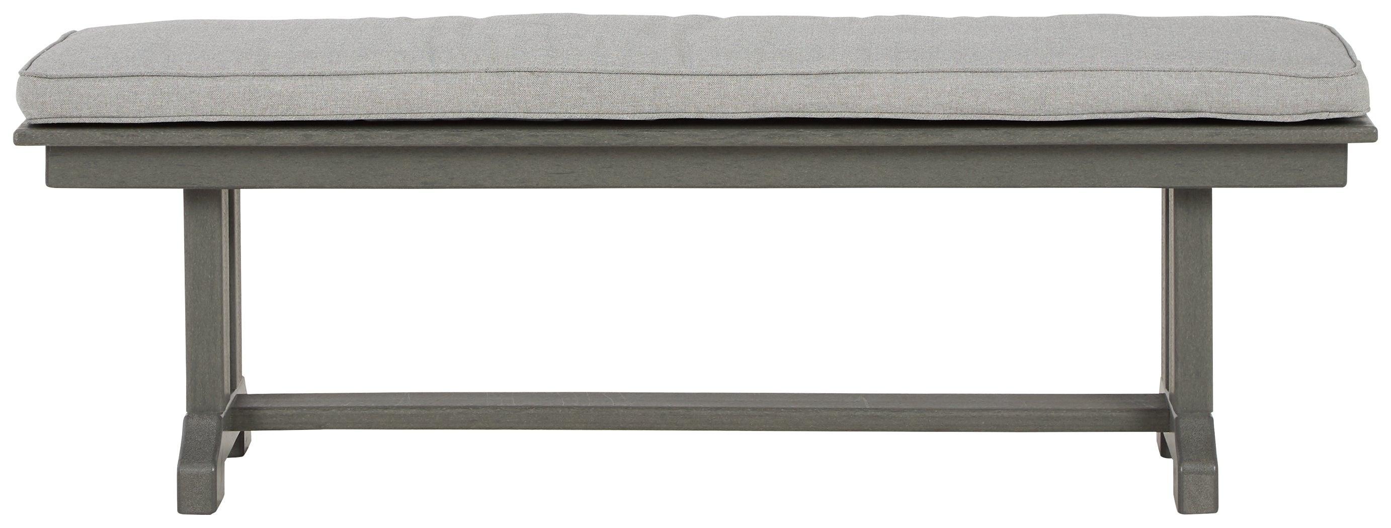 Visola Gray Bench With Cushion - Image 3