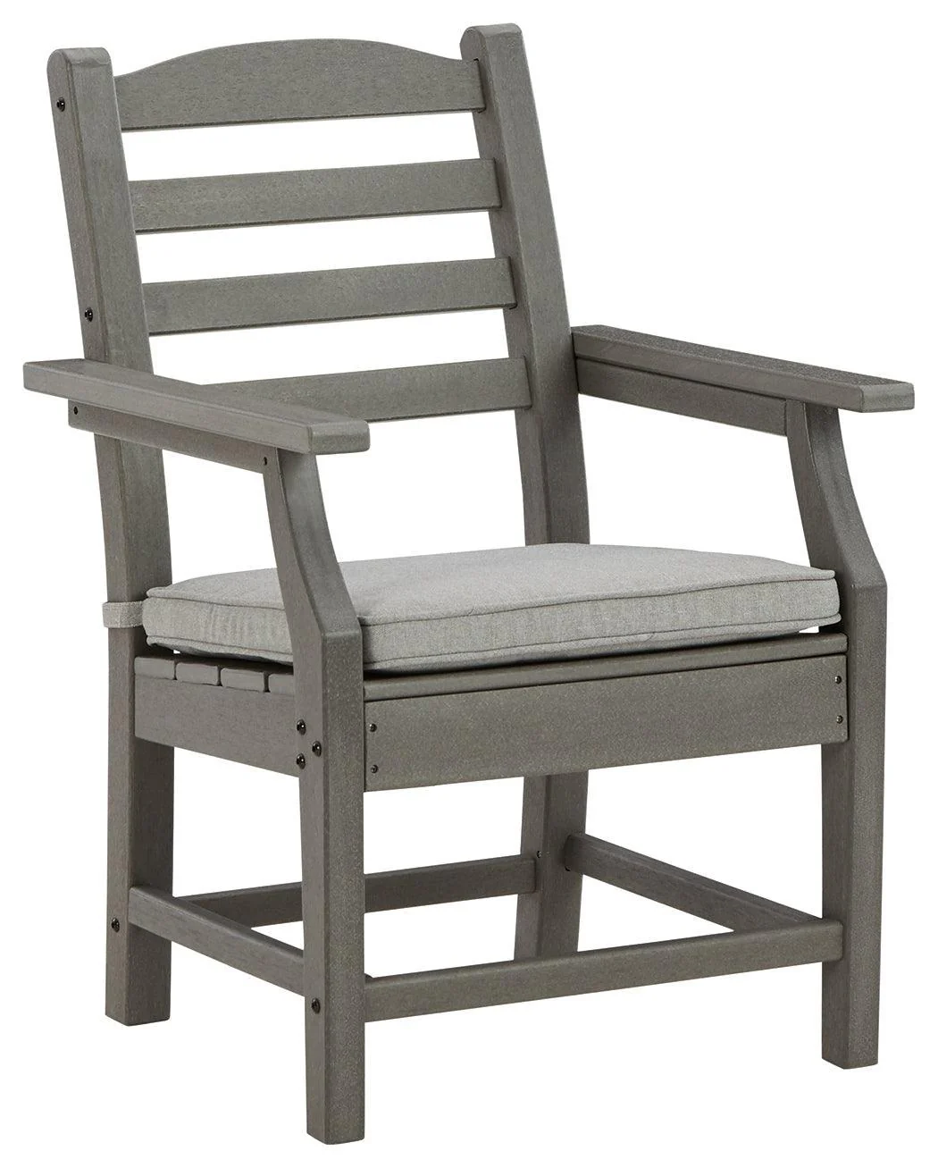 Visola Gray Arm Chair With Cushion (Set of 2) - Image 2