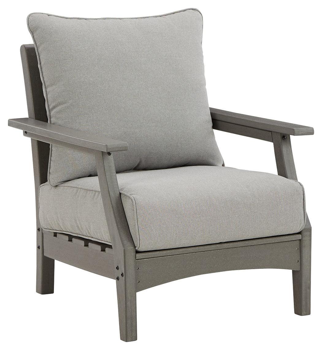 Visola Gray Lounge Chair With Cushion (Set of 2) - Image 2