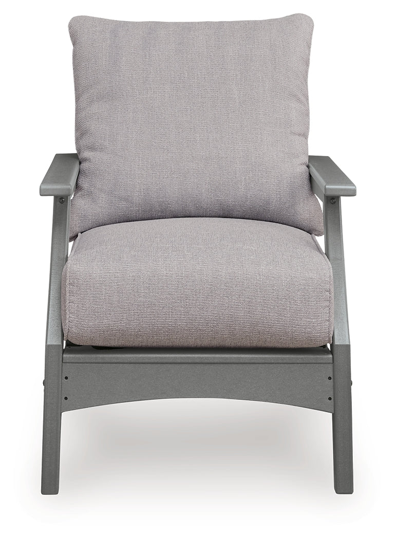 Cove Gray Beach Outdoor Sofa with 2 Lounge Chairs - Image 3
