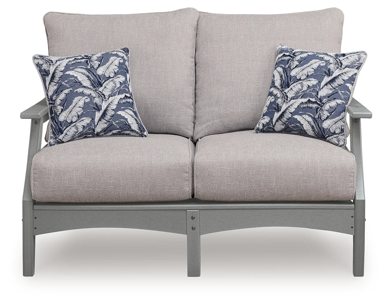 Cove Gray Beach Outdoor Sofa and Loveseat - Image 3