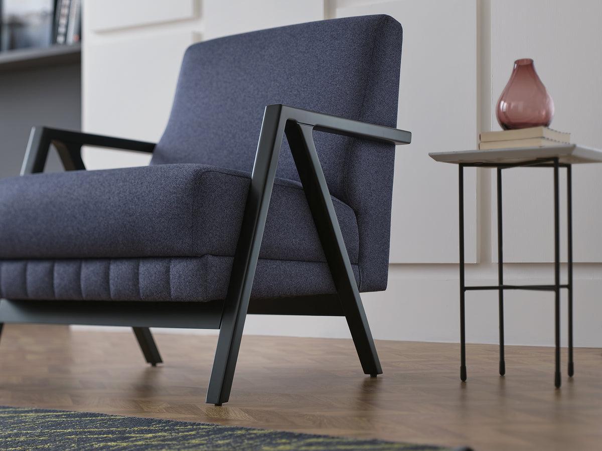 Pavia Navy Blue Armchair - Image 3