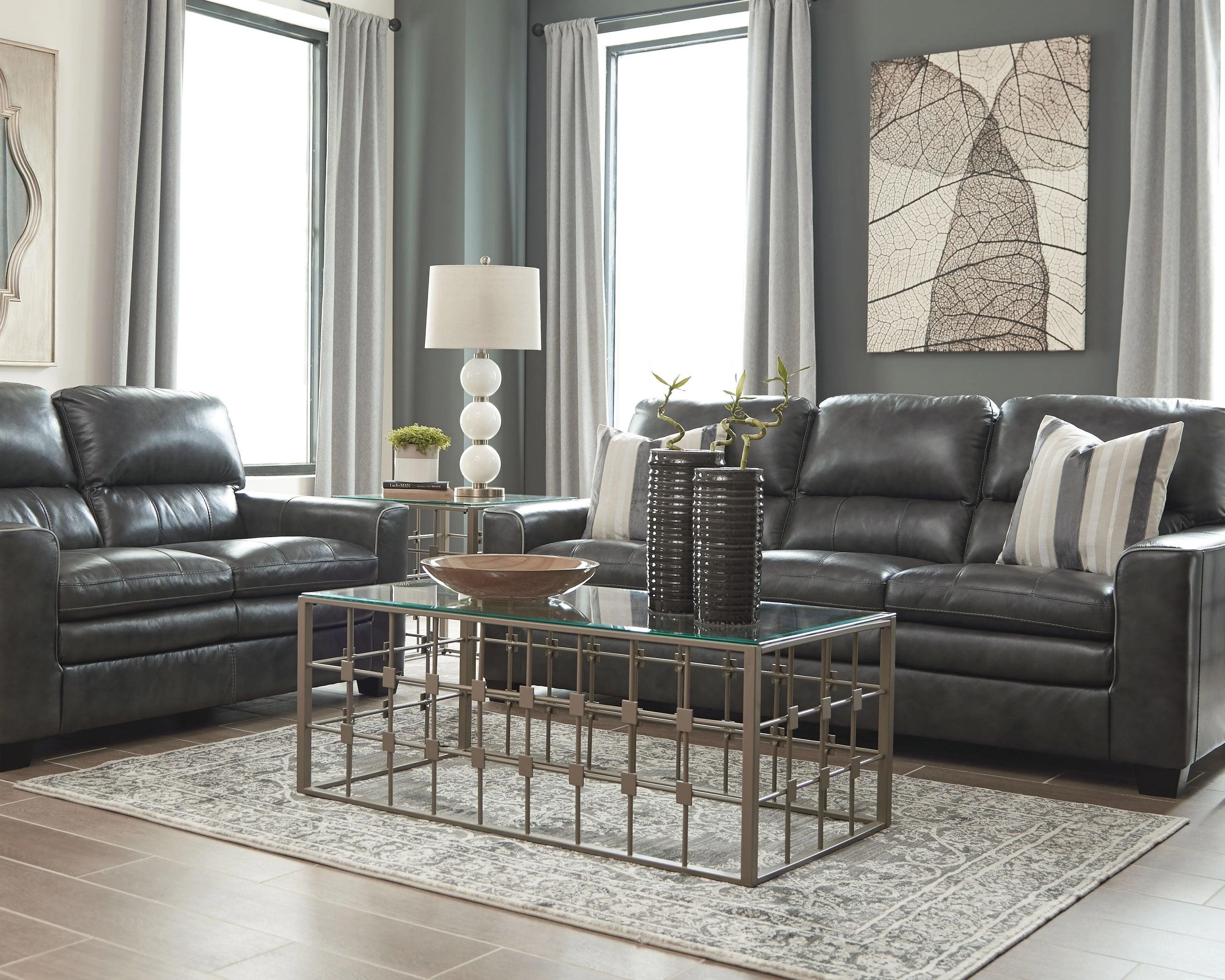 South Blue Beige 5' X 7' Rug - Image 3