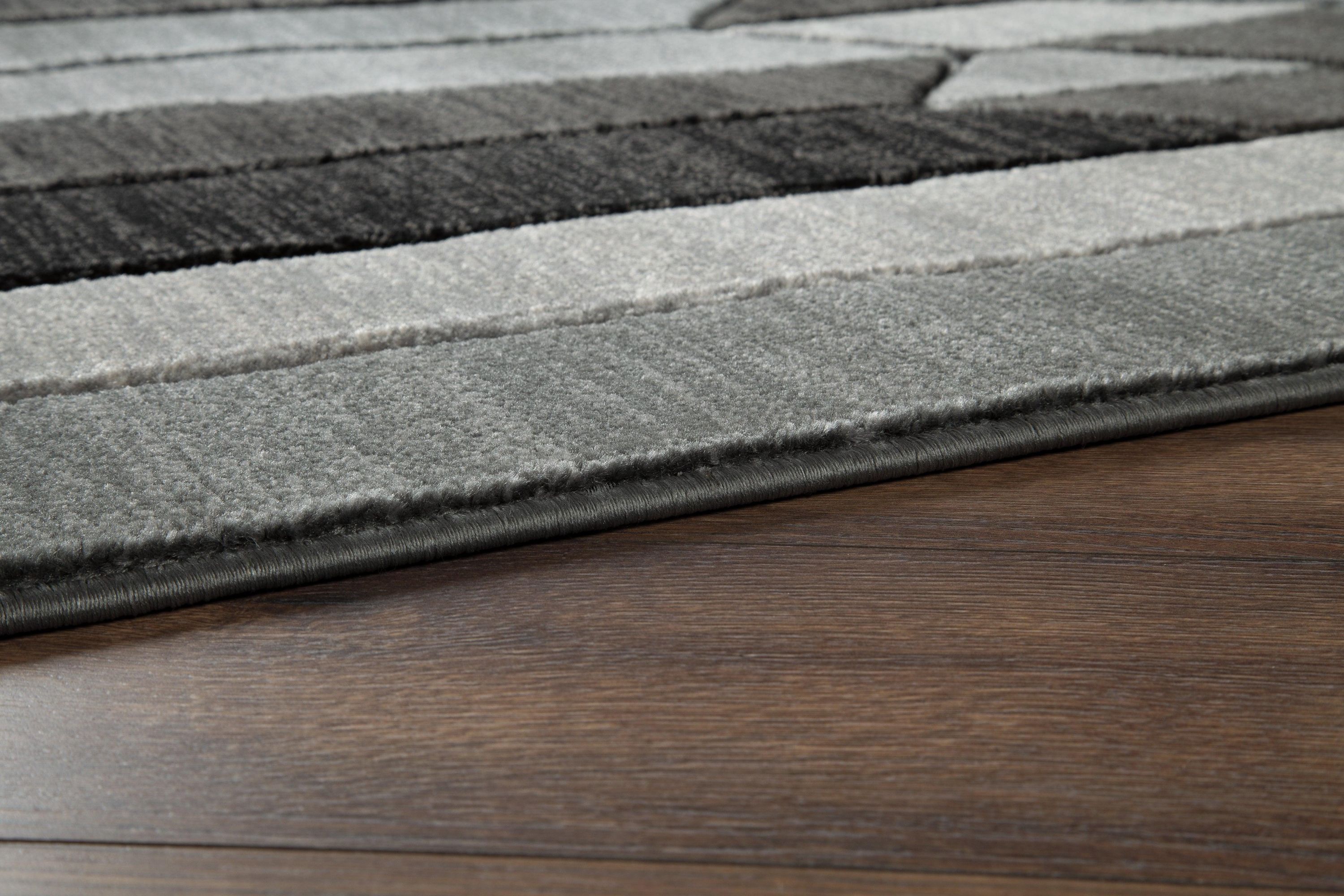 Chayse Black Gray 5' X 6'7" Rug - Image 3