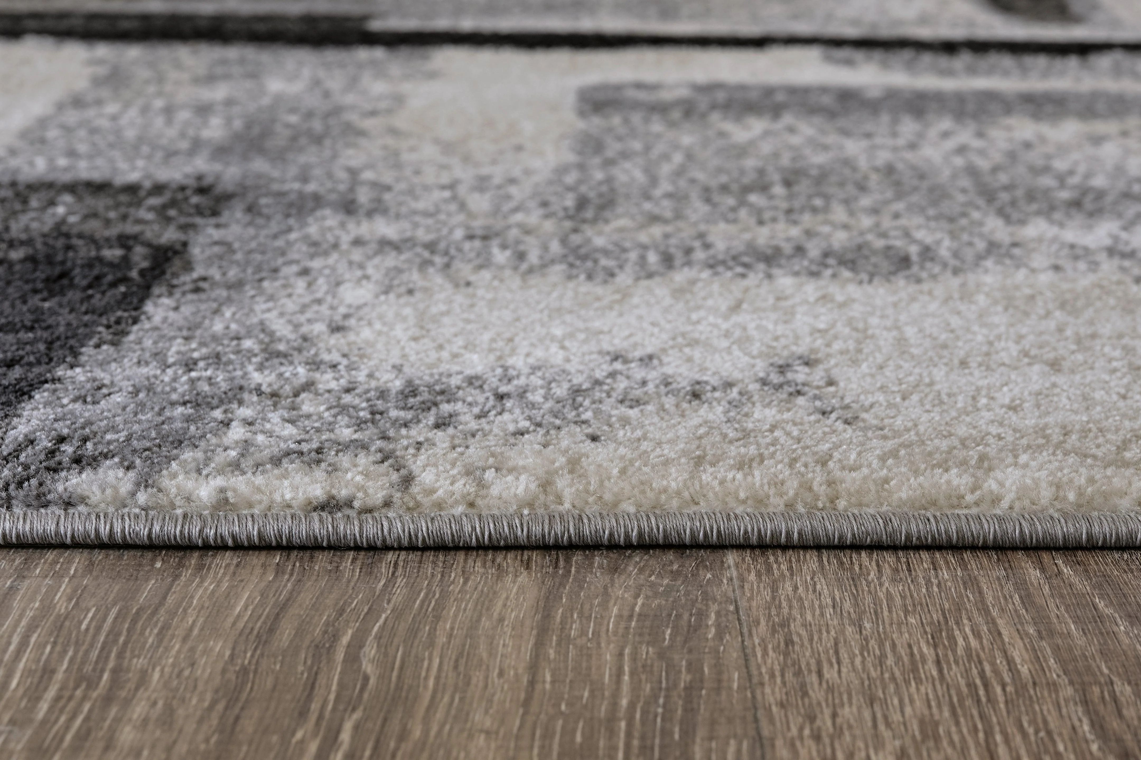 Brycebourne Black Cream Gray 5'3" X 7'7" Rug - Image 3