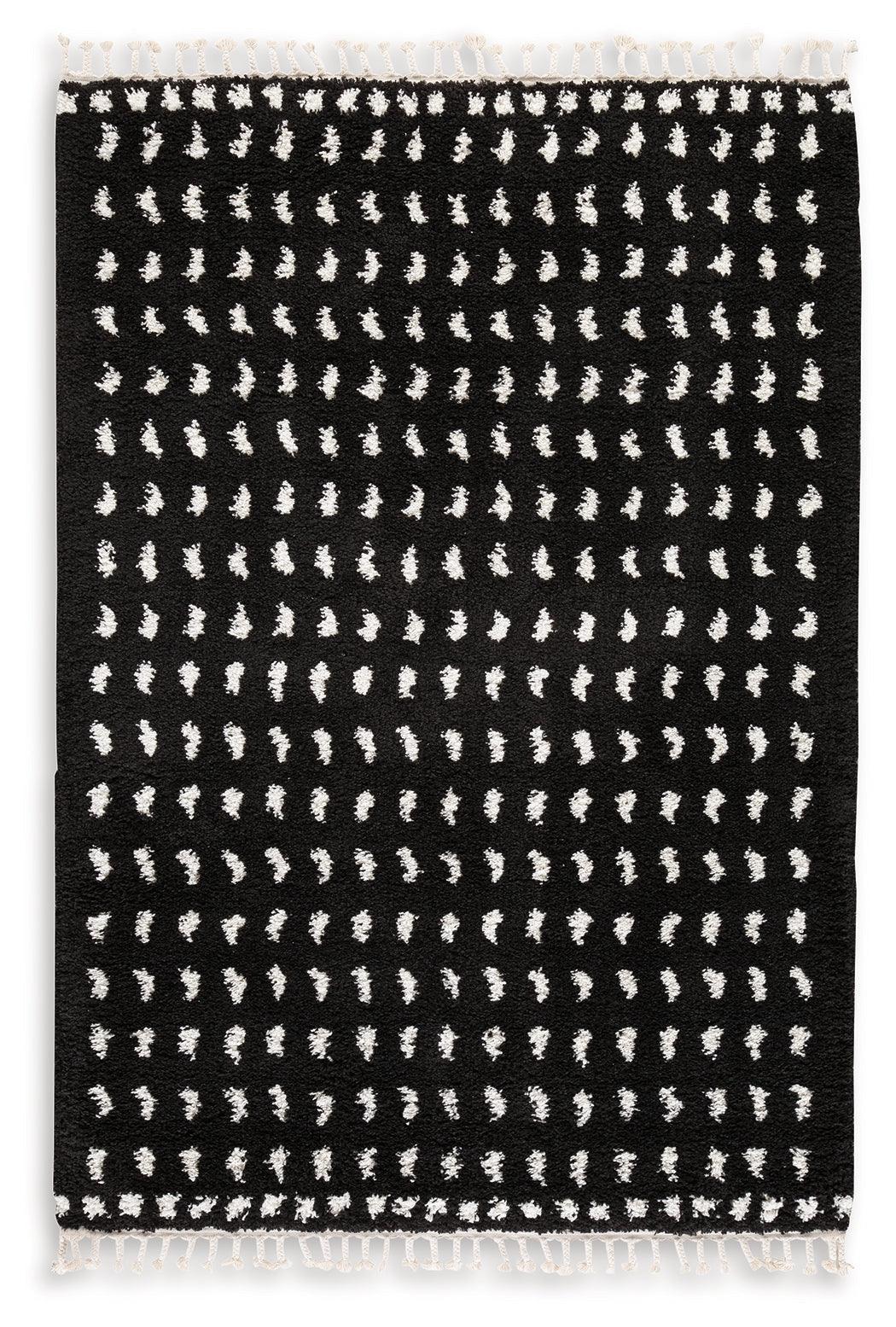 Minston Black White 5' X 7' Rug - Image 2