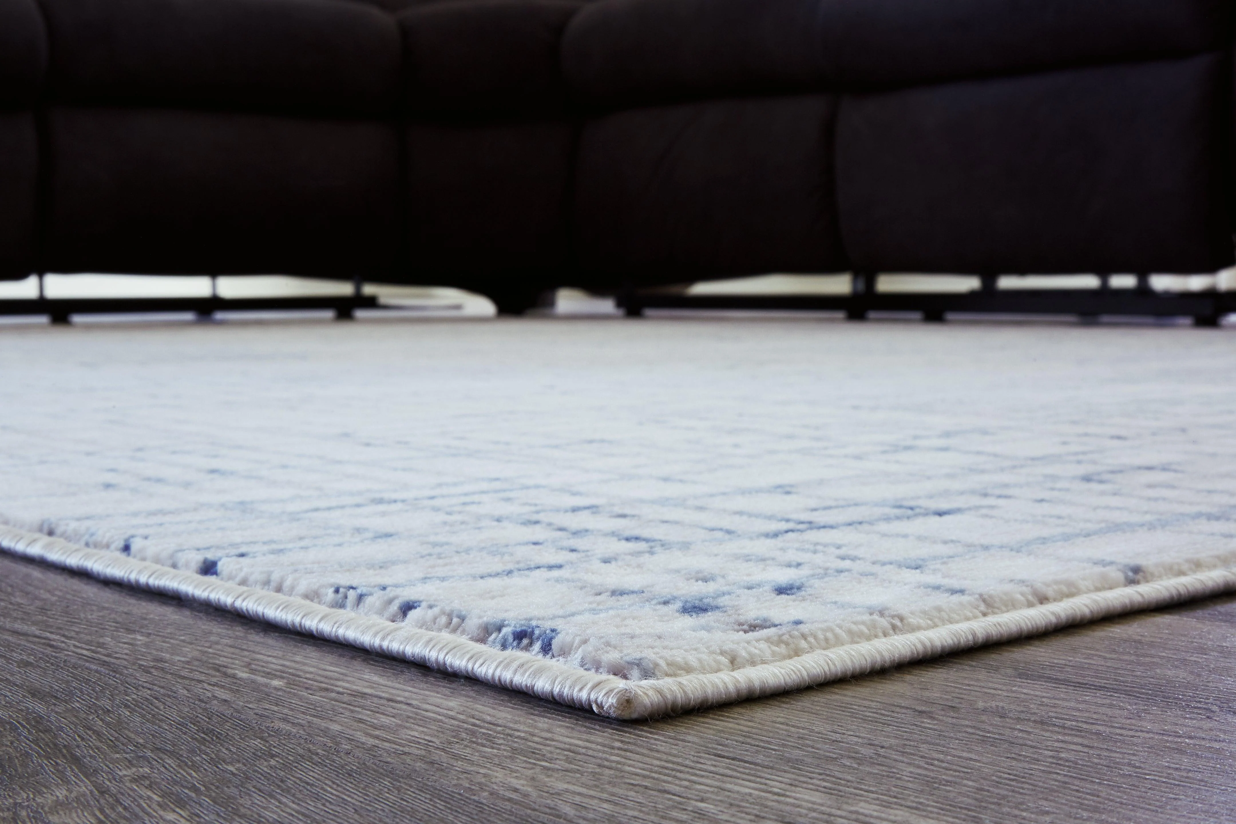 Beckfille Blue Gray Cream 8' X 10' Rug - Image 3