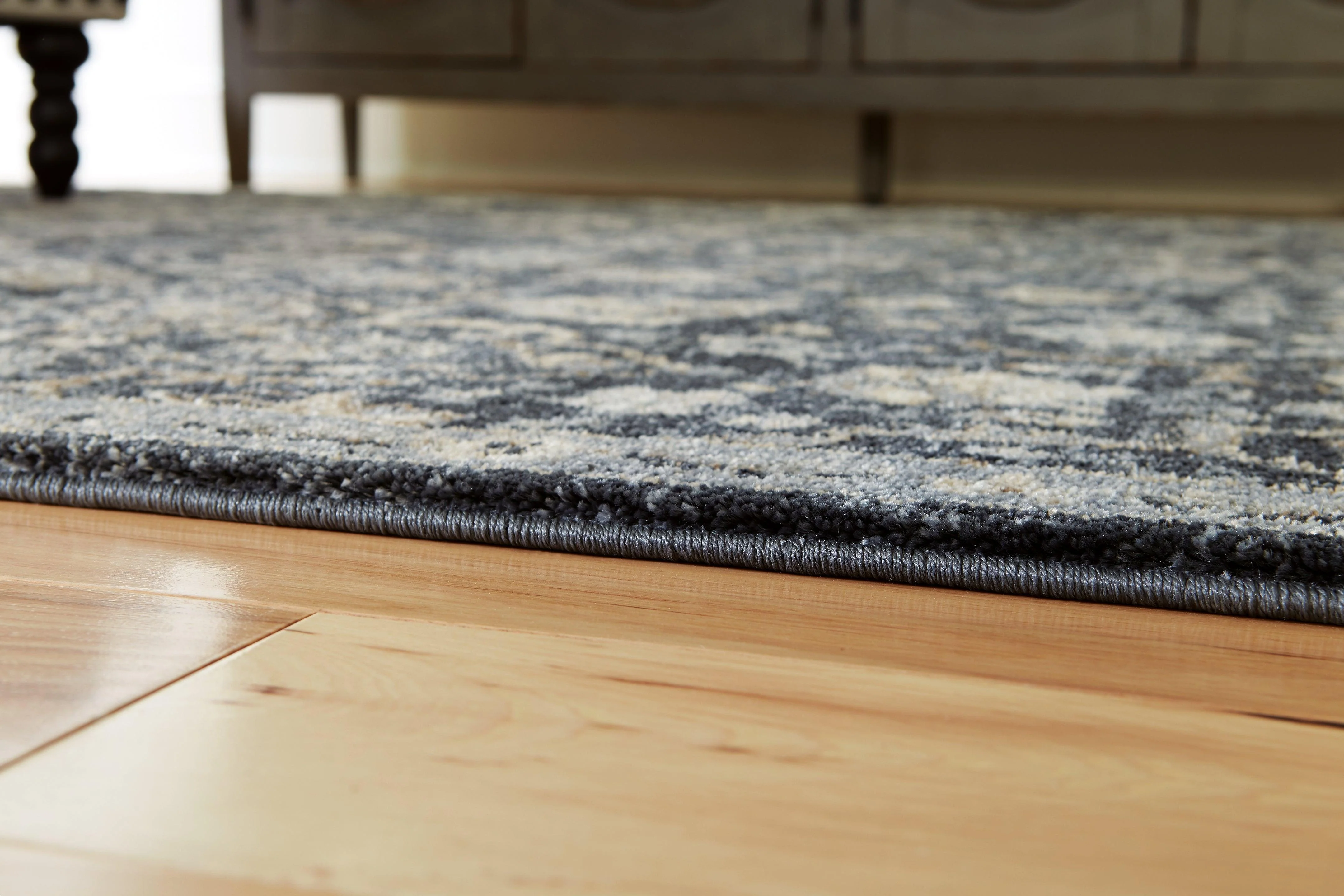 Hilcott Blue Cream Brown 7'10" X 10'6" Rug - Image 3