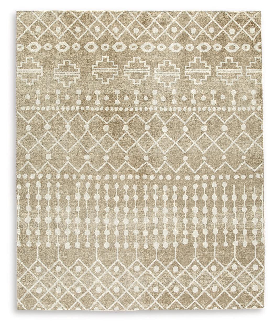 Bunchly Tan Brown Cream 8' X 10' Rug - Image 2