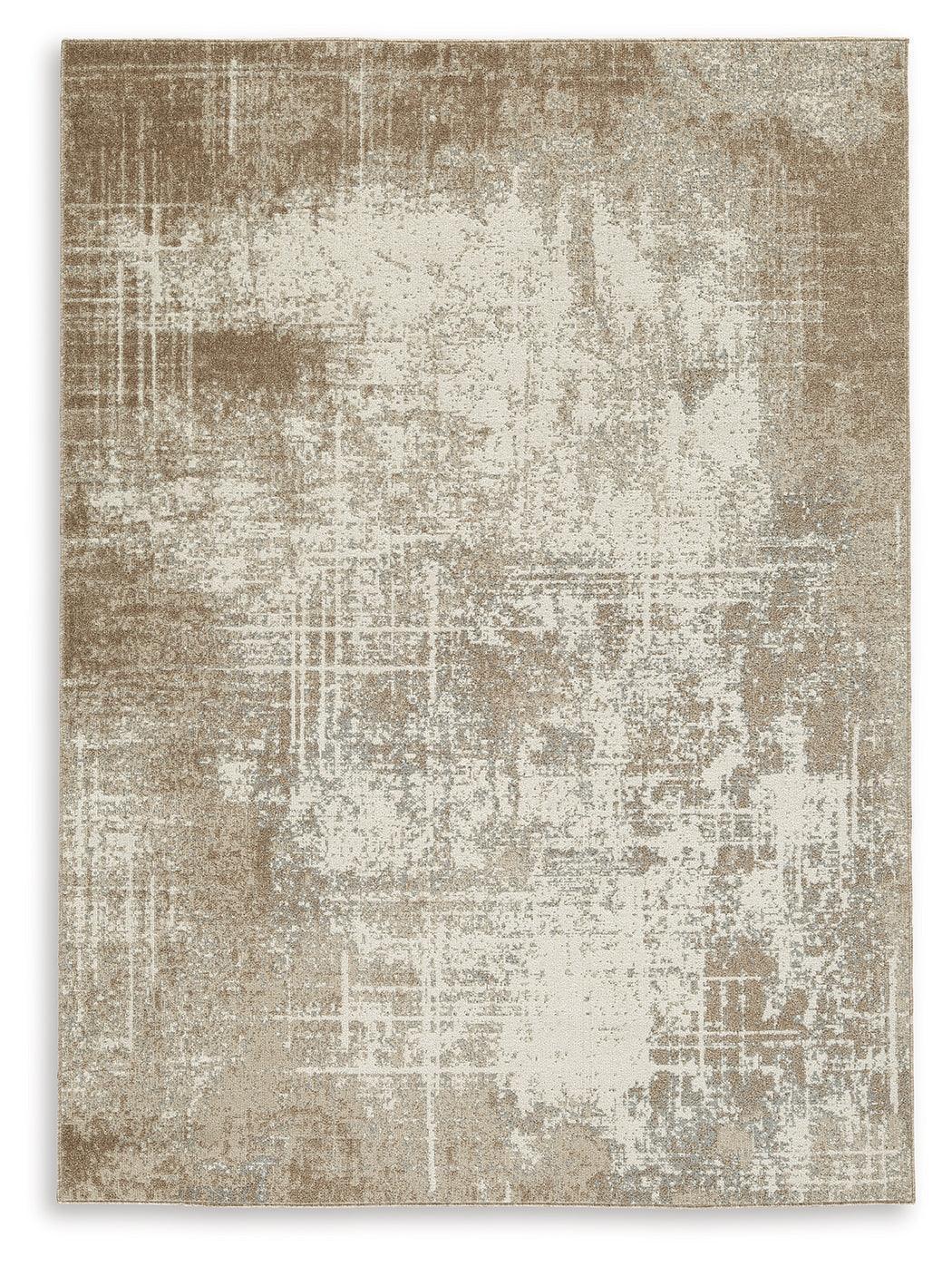 Grifflain Tan Brown Gray 5' X 7' Rug - Image 2