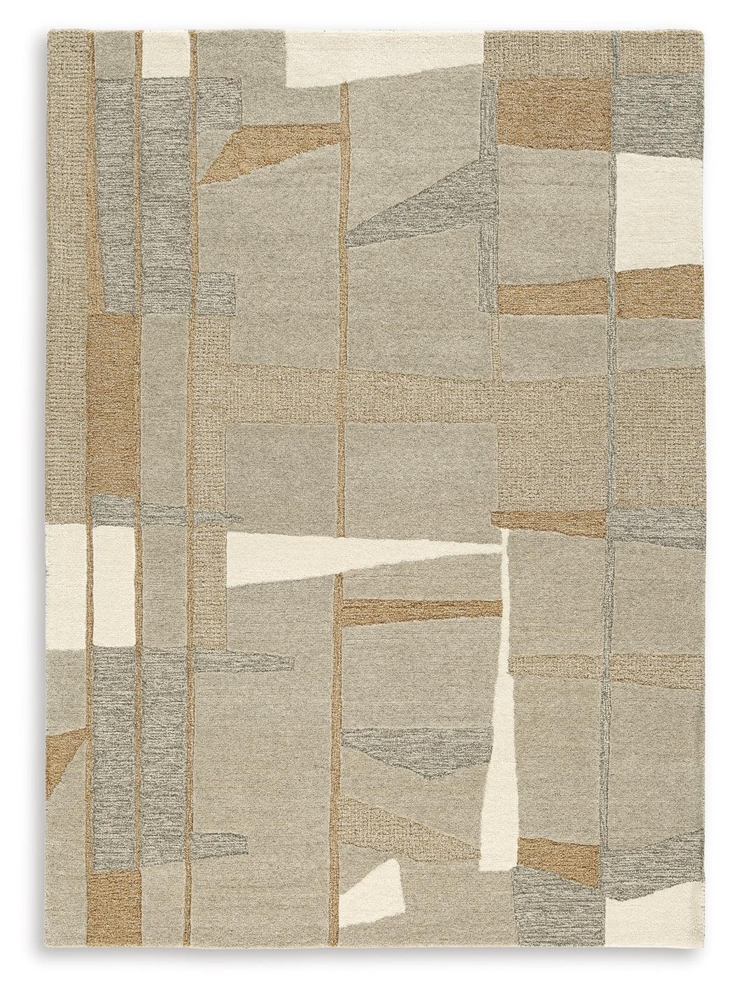 Abbotton Taupe Gray Caramel 8' X 10' Rug - Image 2