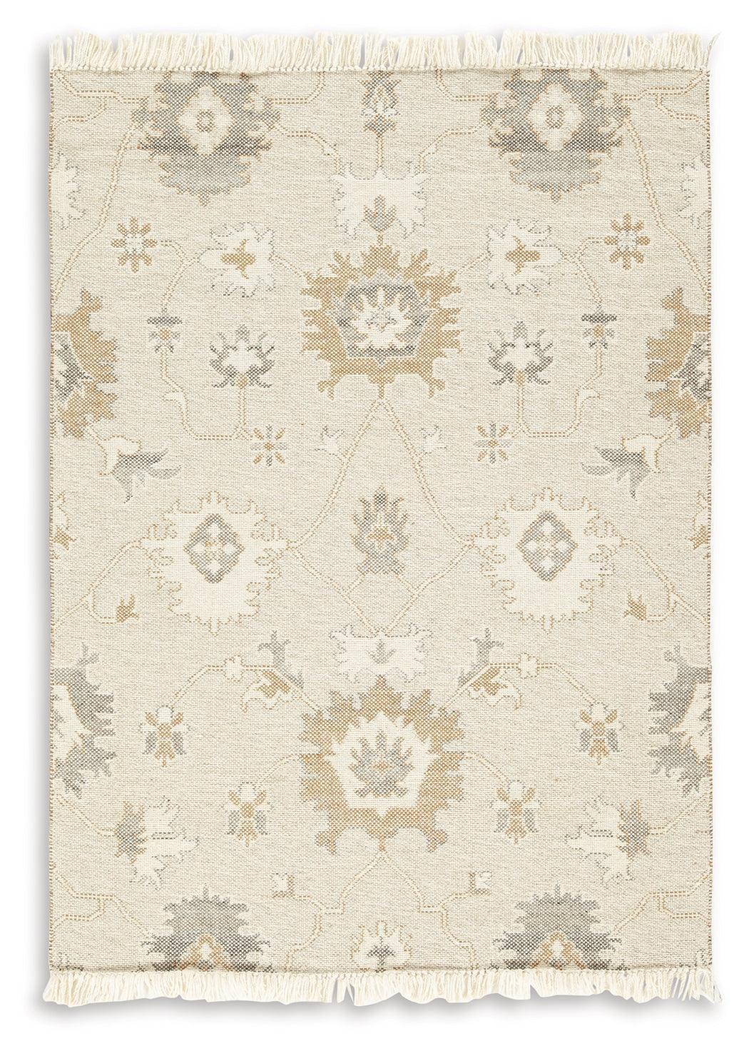 Calkin Linen Gray Caramel 5' X 7' Rug - Image 2
