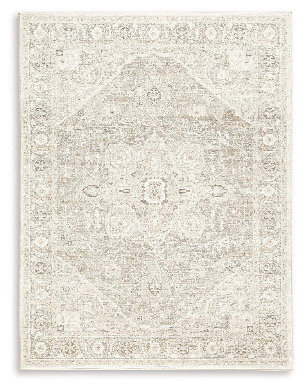 Gatwell Ivory Gray Tan 5' X 7' Rug - Image 2
