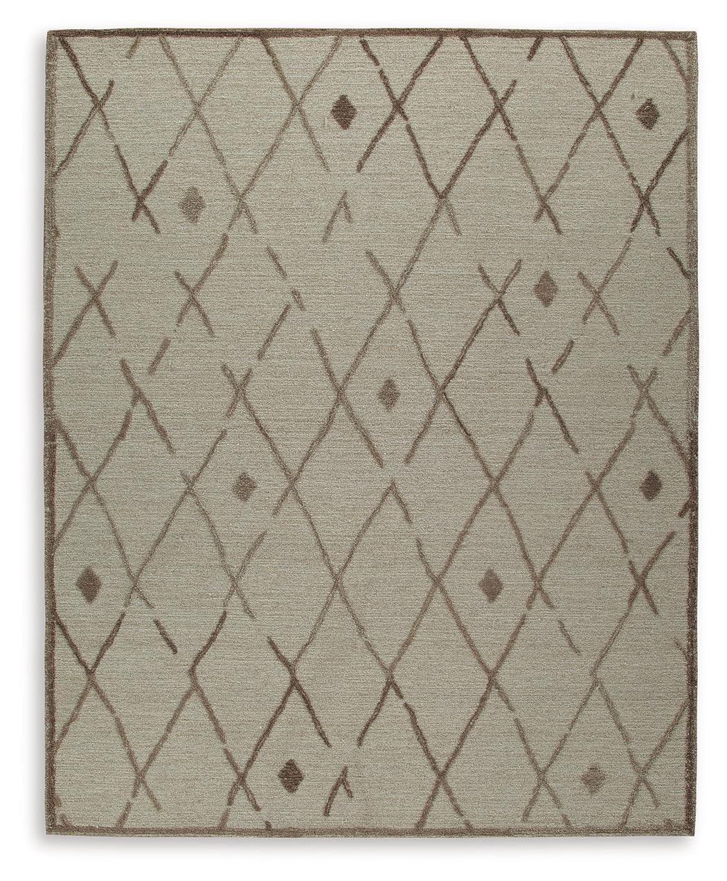 Guyford Beige/Brown 8' x 10' Rug - Image 1