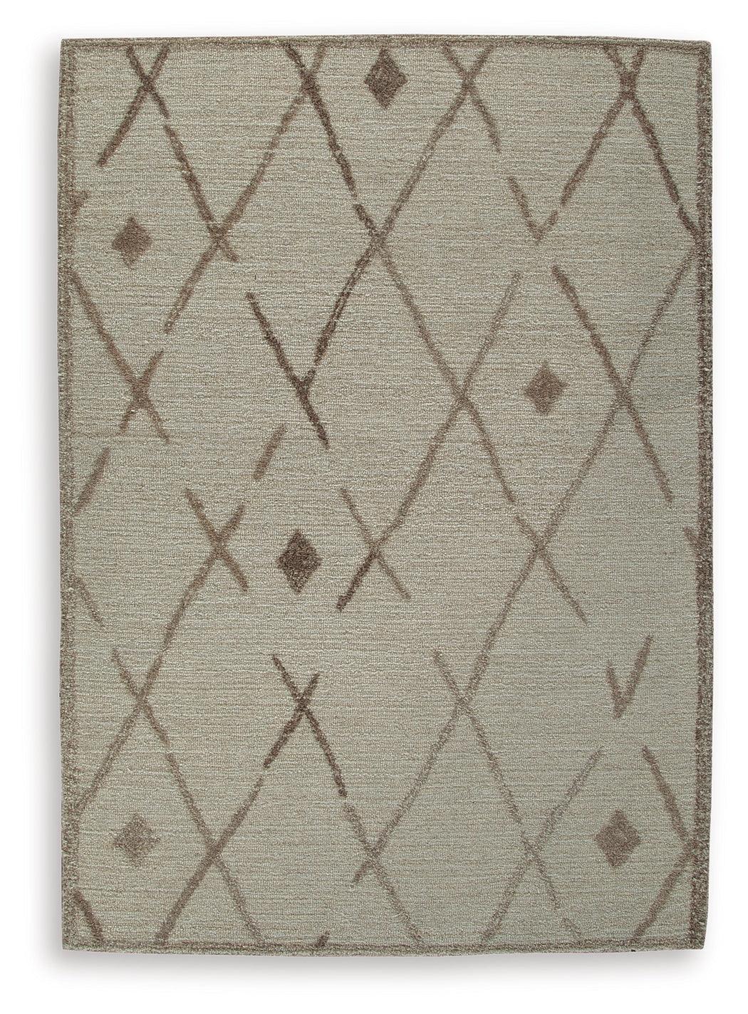 Guyford Beige/Brown 5' x 7' Rug - Image 2