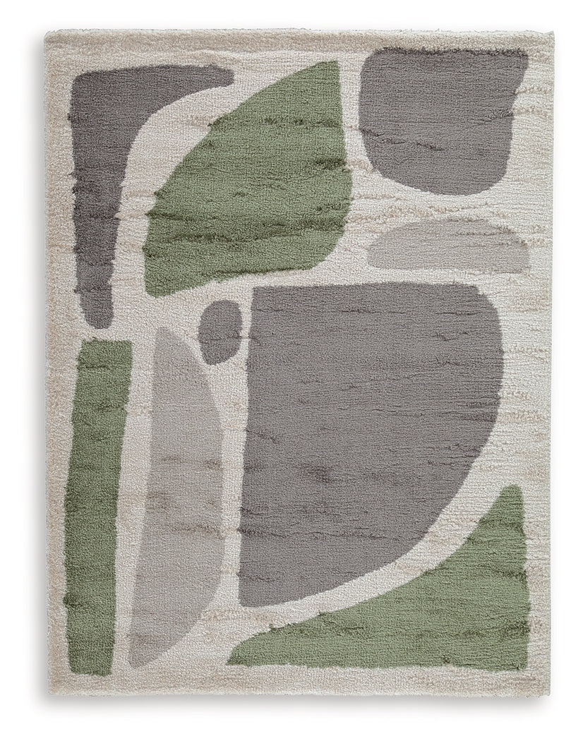 Anburgh Green/Gray/Ivory Medium Rug - Image 2