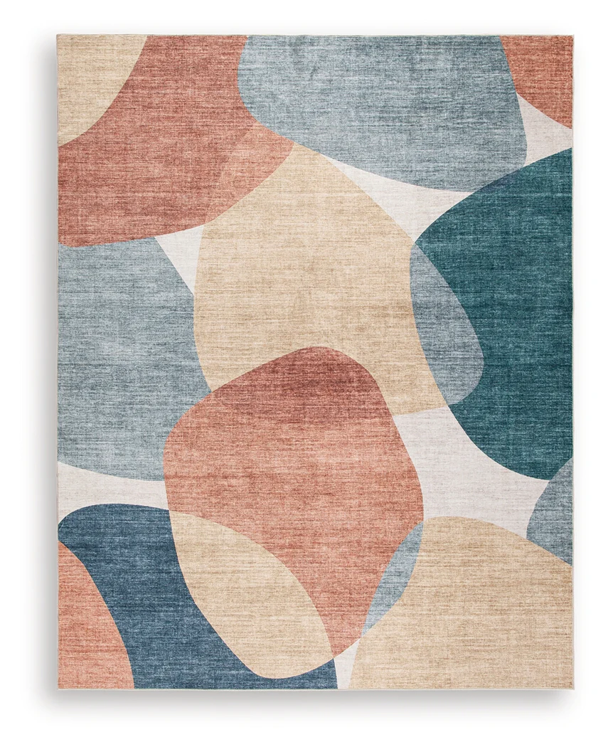 Chanleigh Multi Washable 7'6" x 9'6" Area Rug - Image 2