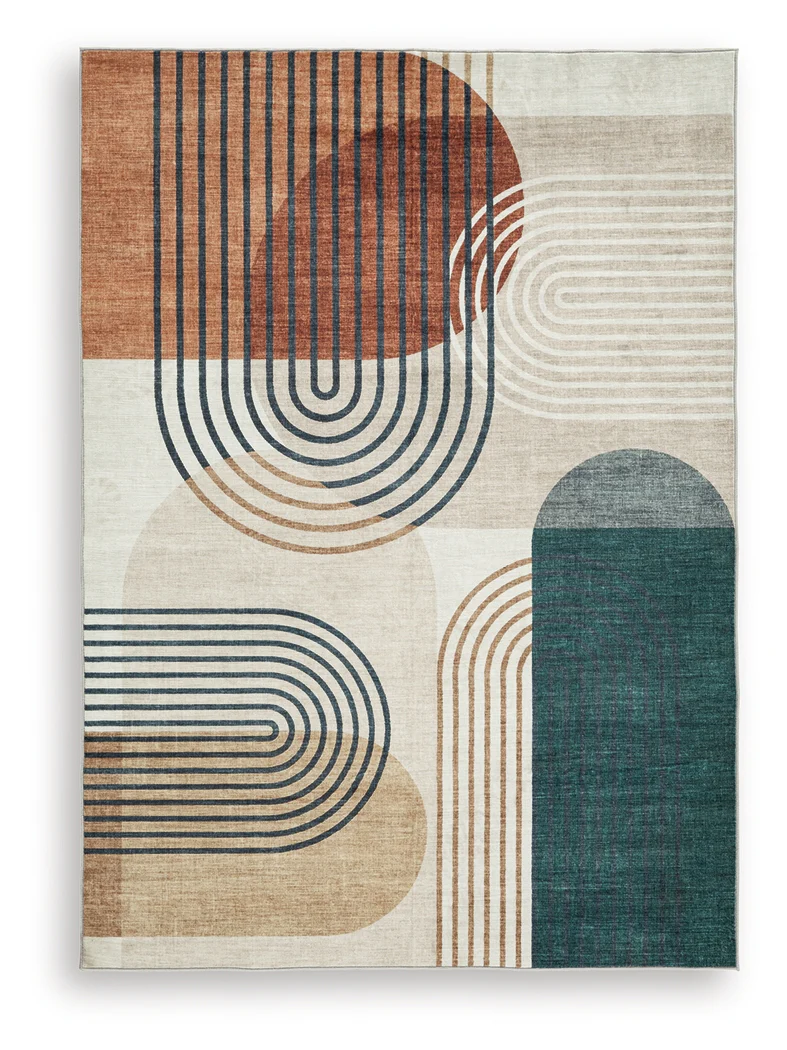 Farrendale Multi Washable 5' x 7' Area Rug - Image 2