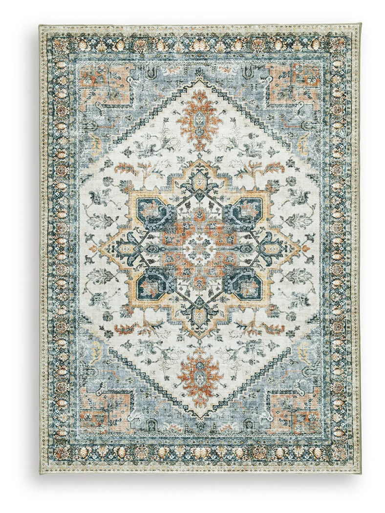 Wallney Multi 5' x 7' Memory Foam Area Rug - Image 2
