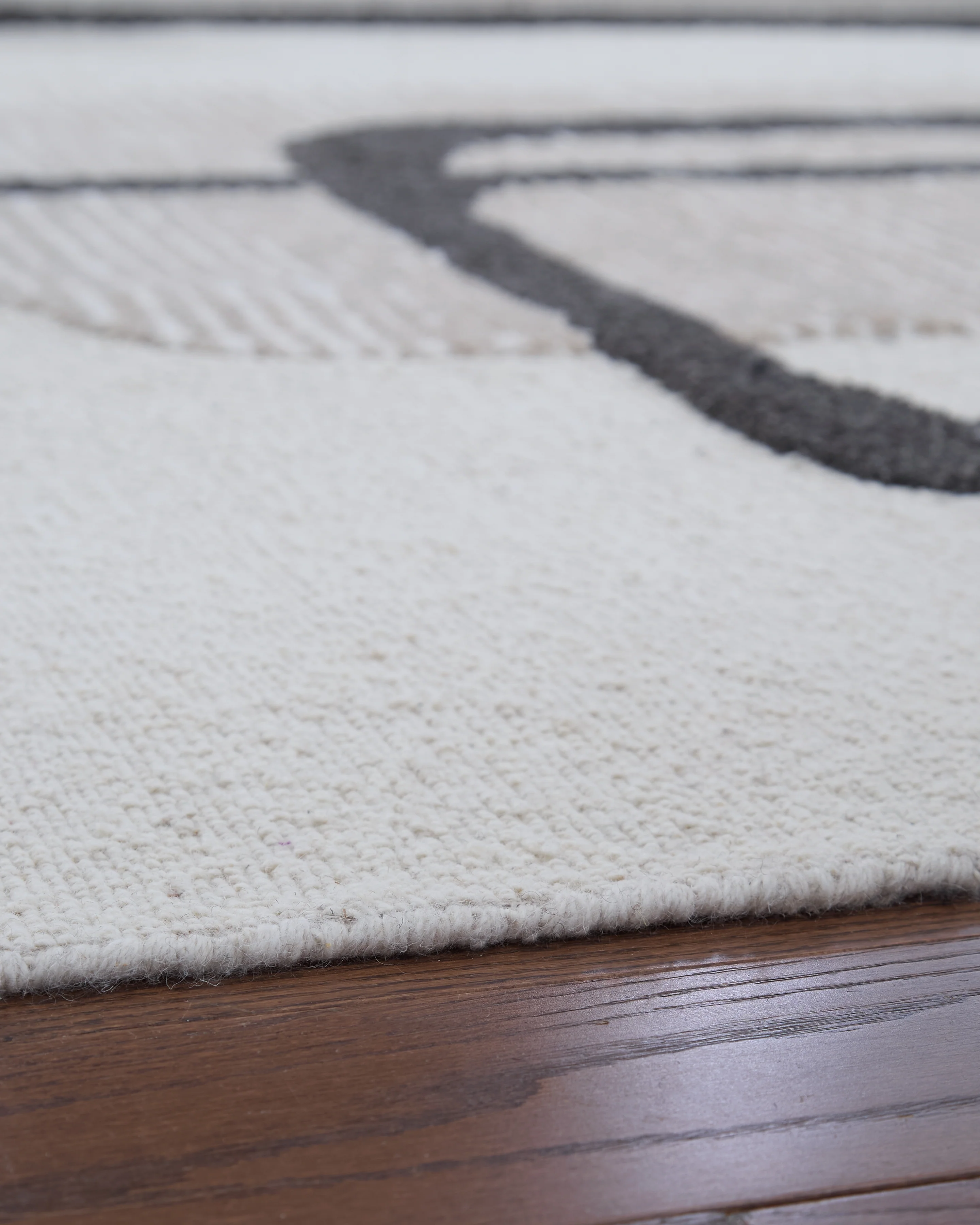 Davismour Ivory/Taupe/Charcoal 7'8" x 10' Area Rug - Image 3