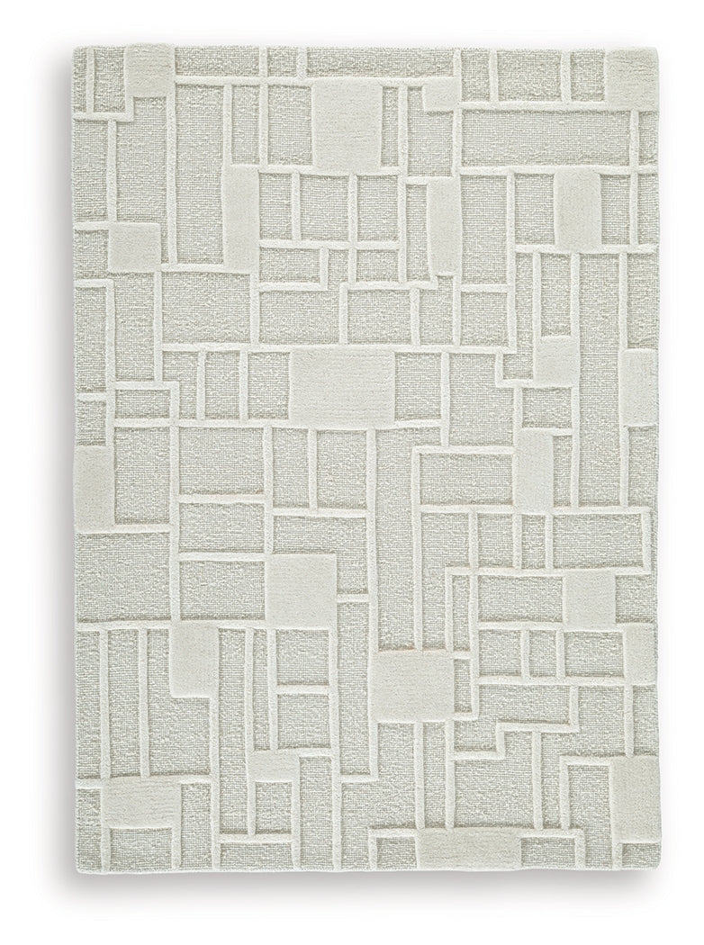 Empriss Ivory 5' x 7' Area Rug - Image 2