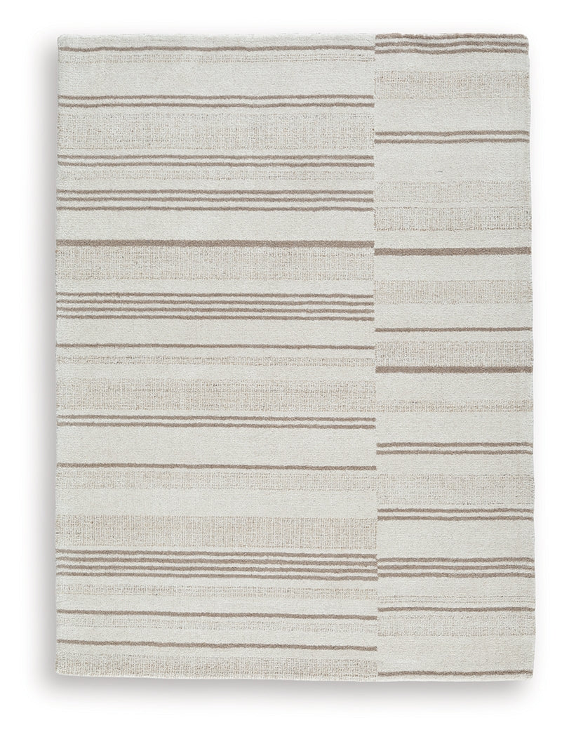 Gadence Ivory/Tan 5' x 7' Area Rug - Image 2