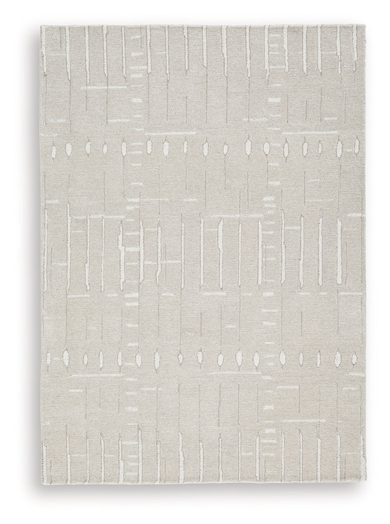 Wolbert Tan/Ivory 5' x 7' Area Rug - Image 2