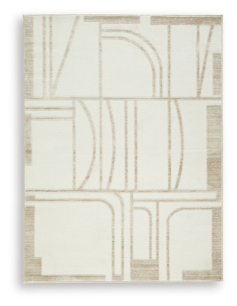 Farongrove Ivory/Beige 5'3" x 7' Area Rug - Image 2