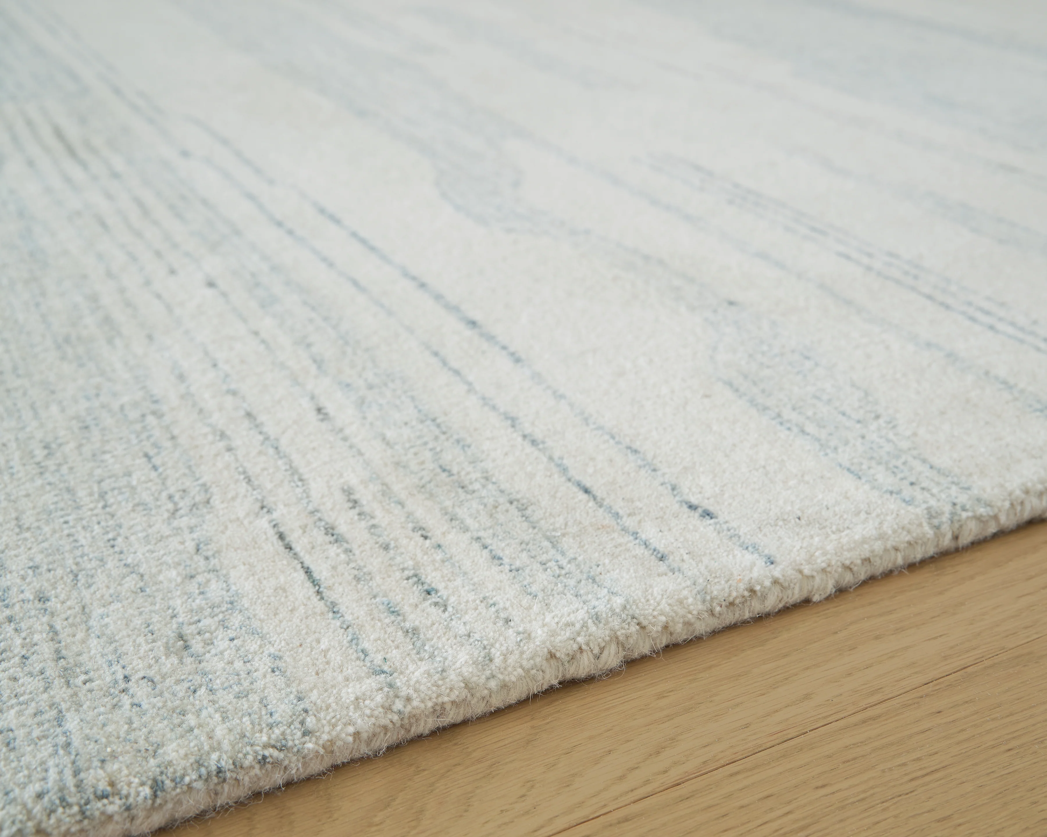 Genemost Ivory/Blue 5' x 7' Area Rug - Image 3