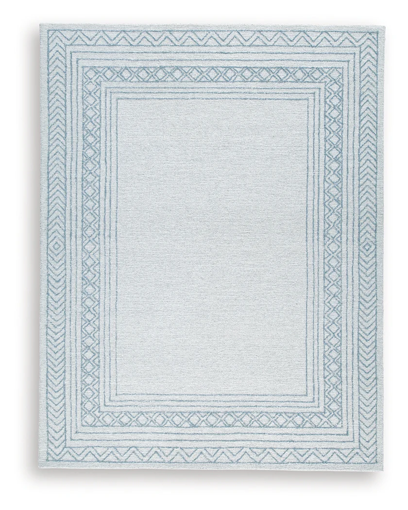Azelhurst Blue/Ivory/Gray 7'8" x 10' Area Rug - Image 2